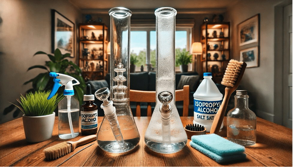 Čištění skleněného bonga | upinsmoke.cz
